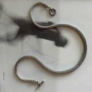 Sterling Silver Herringbone Snake Chain Necklace
